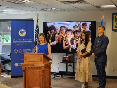 Maria Doan speaking | UNWLA - Ukrainian National Womens League of America
