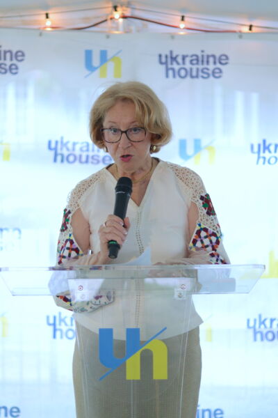 Marta Fedoriw speaking at the Children Praying for Children event in Washington, D.C. Marta | UNWLA - Ukrainian National Womens League of America
