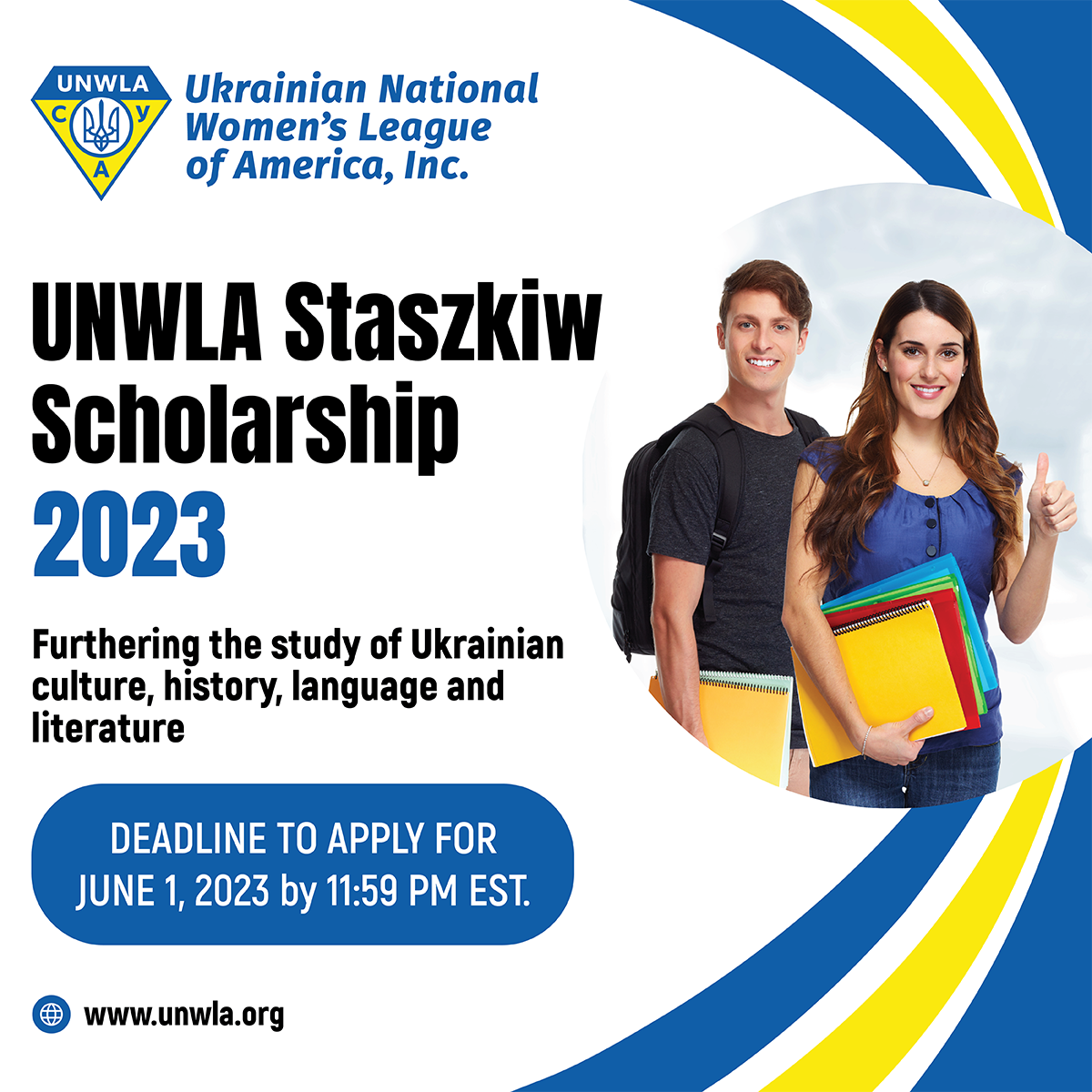 1083901 UNWLA Staszkiw Scholarship SM 1200 x 1200 4 | UNWLA - Ukrainian National Womens League of America