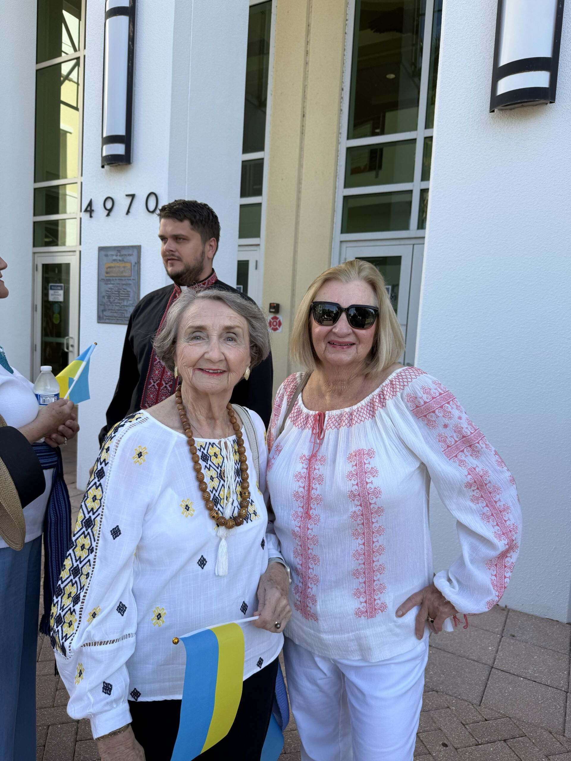 125 events nationwide: 35 Years of Ukraine's Independence 12 | UNWLA - Ukrainian National Womens League of America 2 Br 56 Ukrainian Independence Day celebration Aug 2026 Branch 56 members on steps of City Hall scaled | UNWLA - Ukrainian National Womens League of America