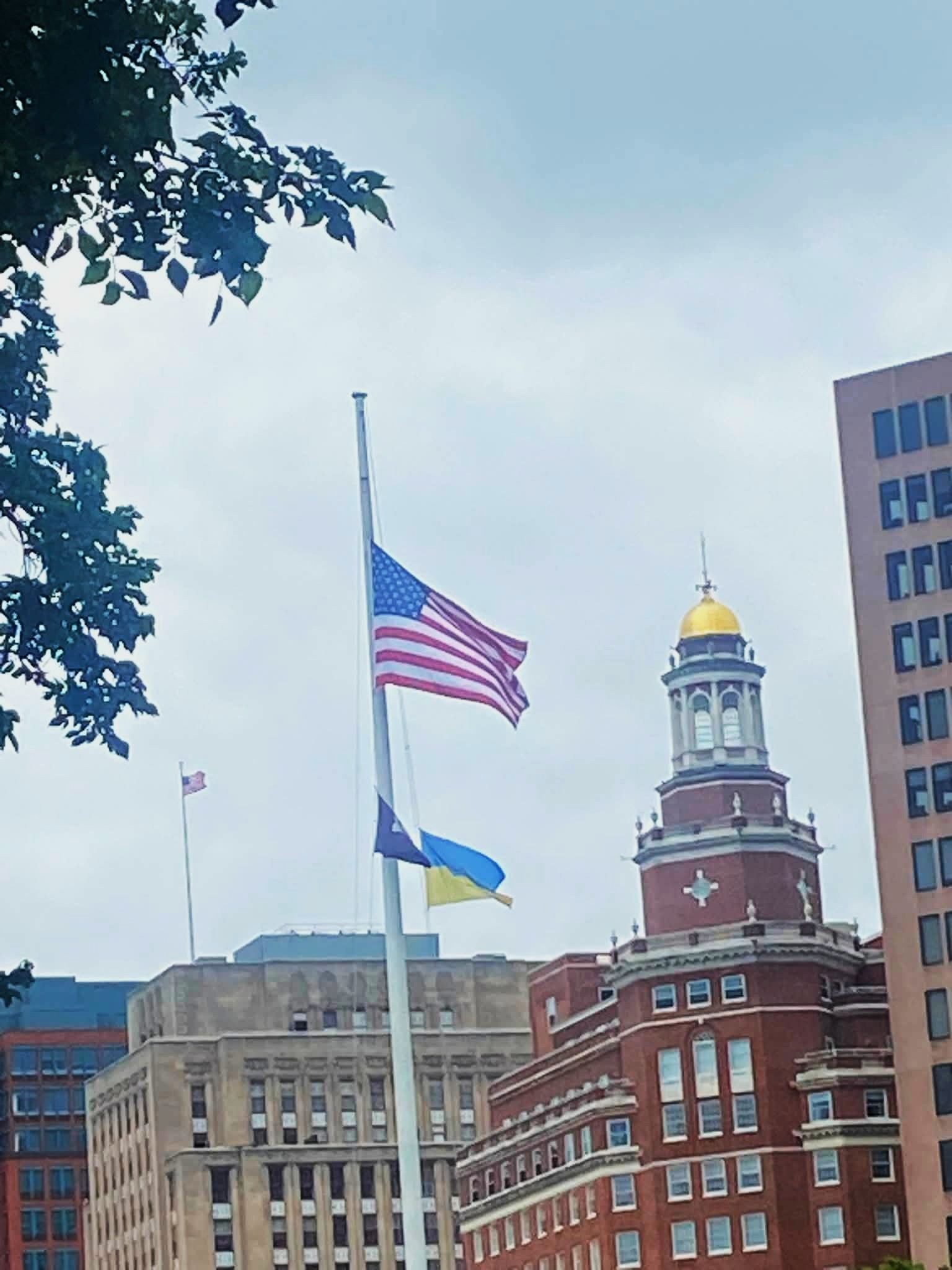 125 events nationwide: 35 Years of Ukraine's Independence 8 | UNWLA - Ukrainian National Womens League of America Br 108 New Haven CT Flags | UNWLA - Ukrainian National Womens League of America