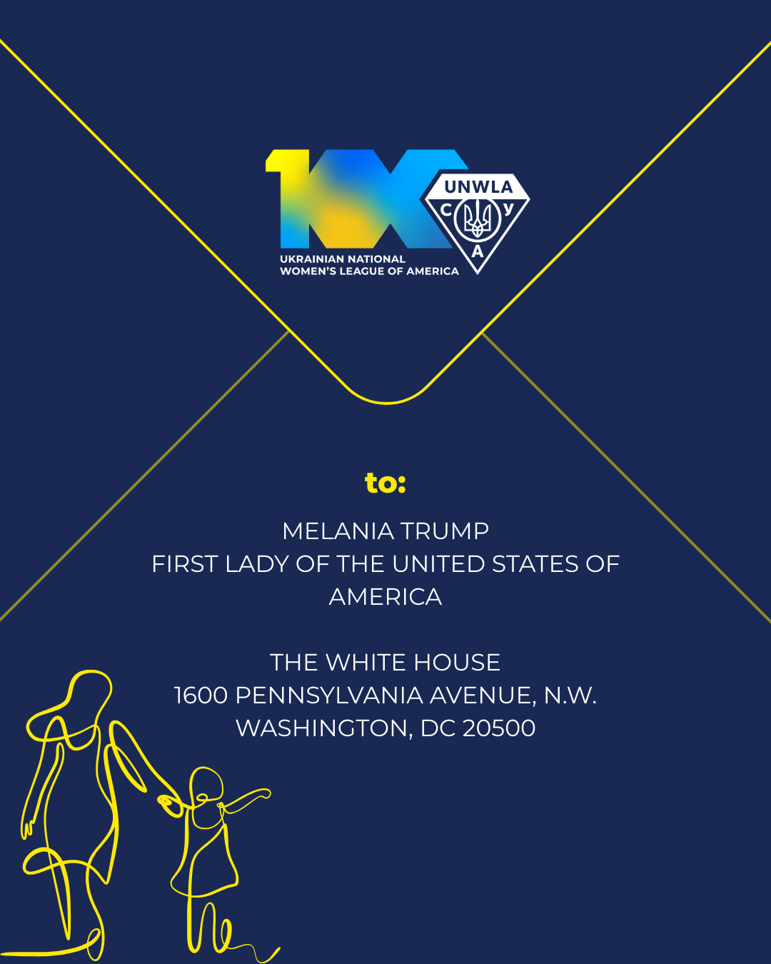 Return Ukraine’s Children: UNWLA Letter to the First Lady of The U.S.