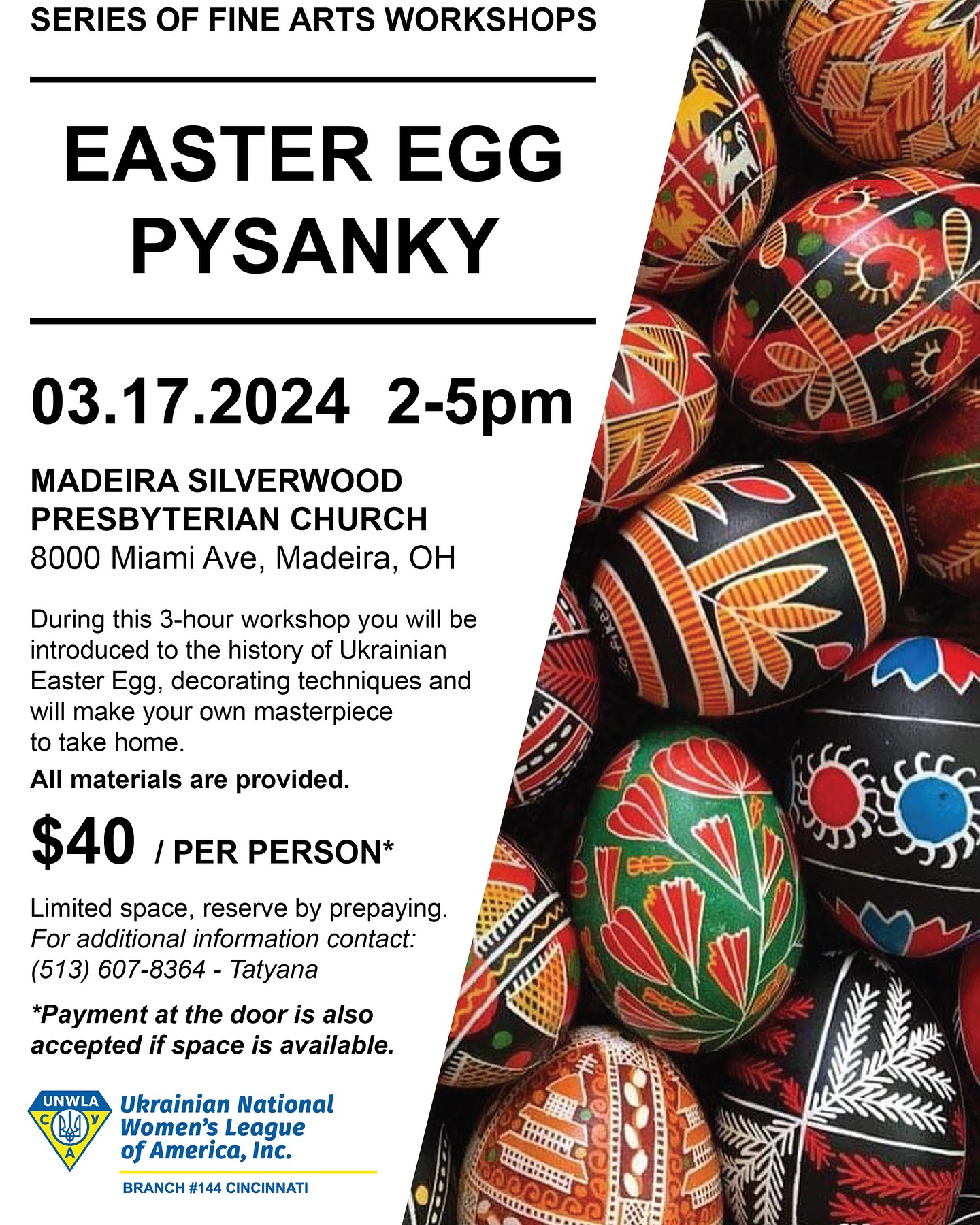 Easter Egg Pysanky - March 17 - OH