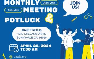 Monthly Meeting and Potluck - April 20 - CA