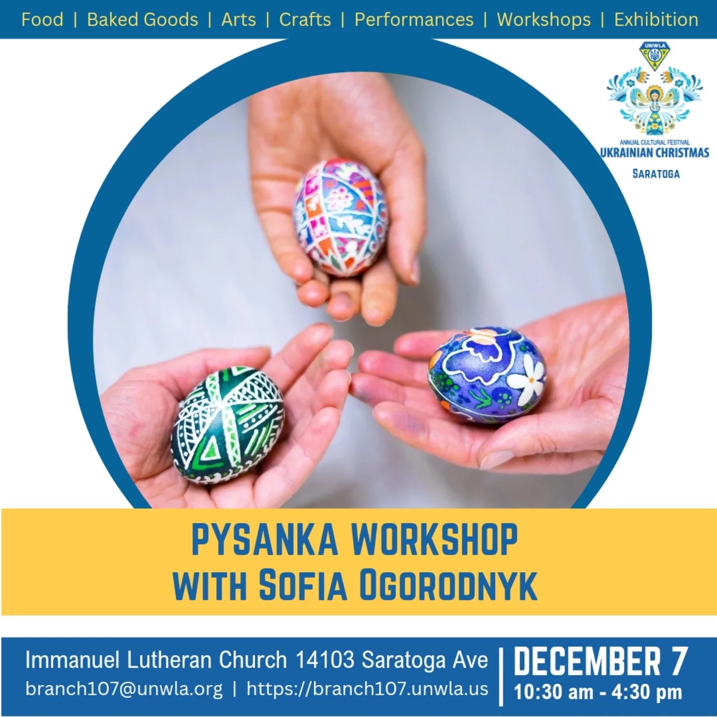 Pysanka Workshop with Sofia Ogorodnyk