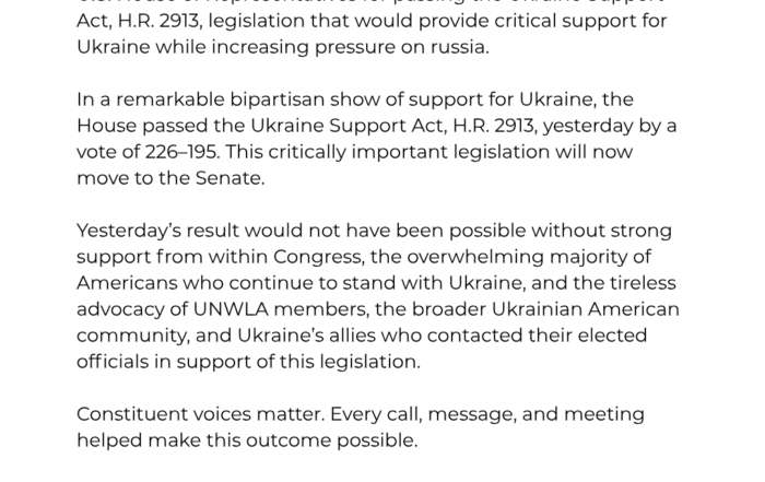 STATEMENT for socials | UNWLA - Ukrainian National Womens League of America