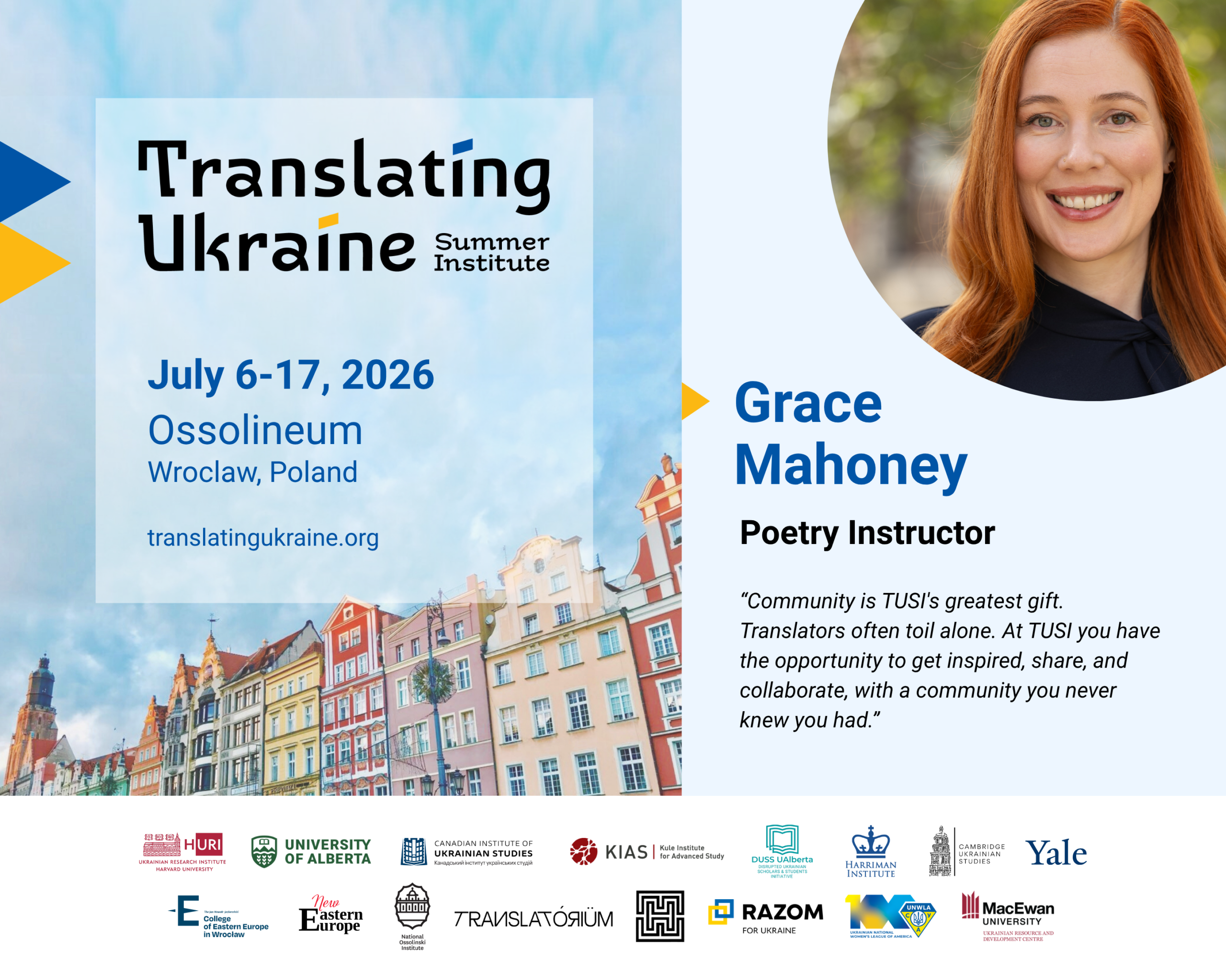 UNWLA Supports the 2026 Translating Ukraine Summer Institute 6 | UNWLA - Ukrainian National Womens League of America TUSI Grace Mahoney digital scaled | UNWLA - Ukrainian National Womens League of America