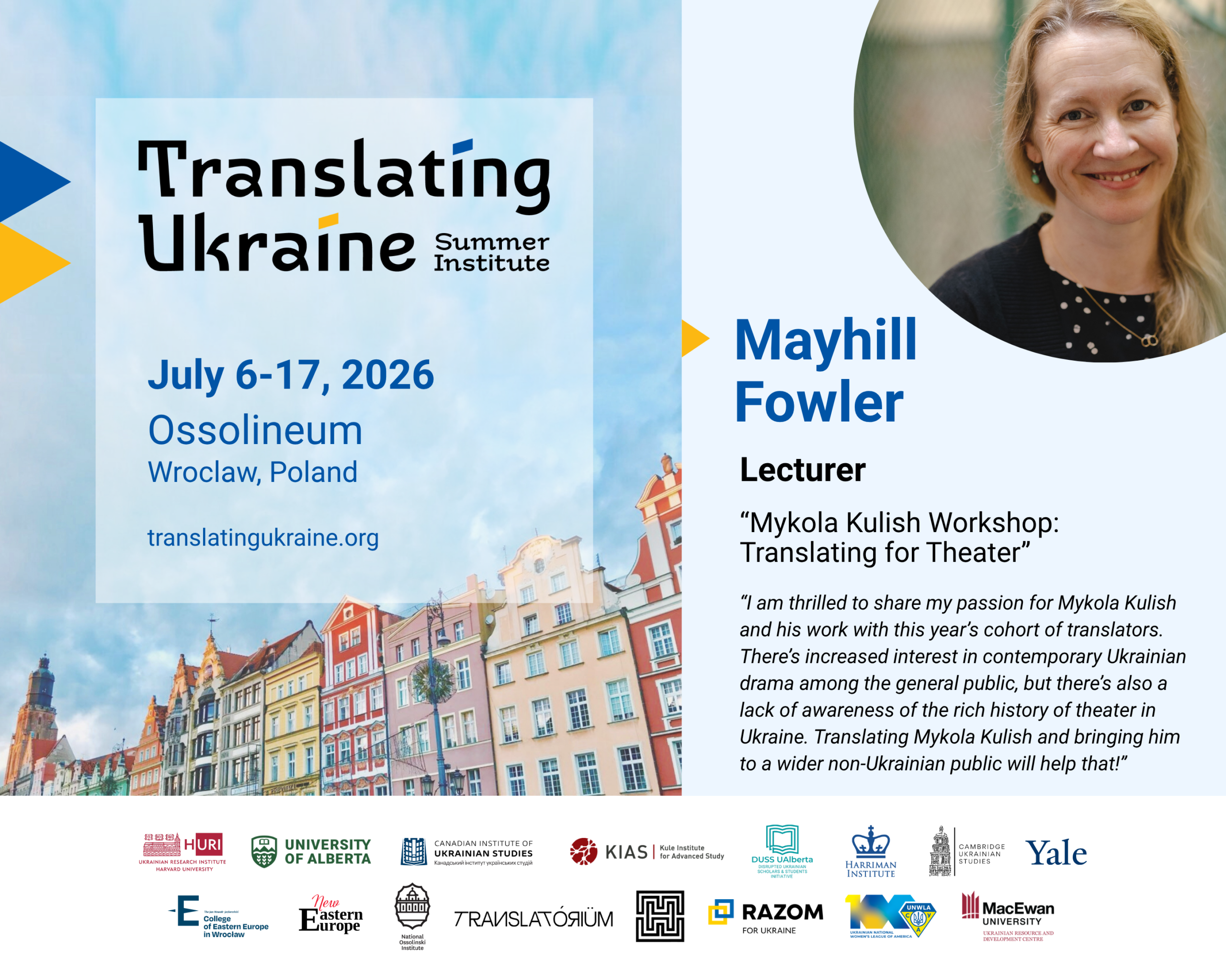 UNWLA Supports the 2026 Translating Ukraine Summer Institute 1 | UNWLA - Ukrainian National Womens League of America TUSI Mayhill Fowler digital scaled | UNWLA - Ukrainian National Womens League of America