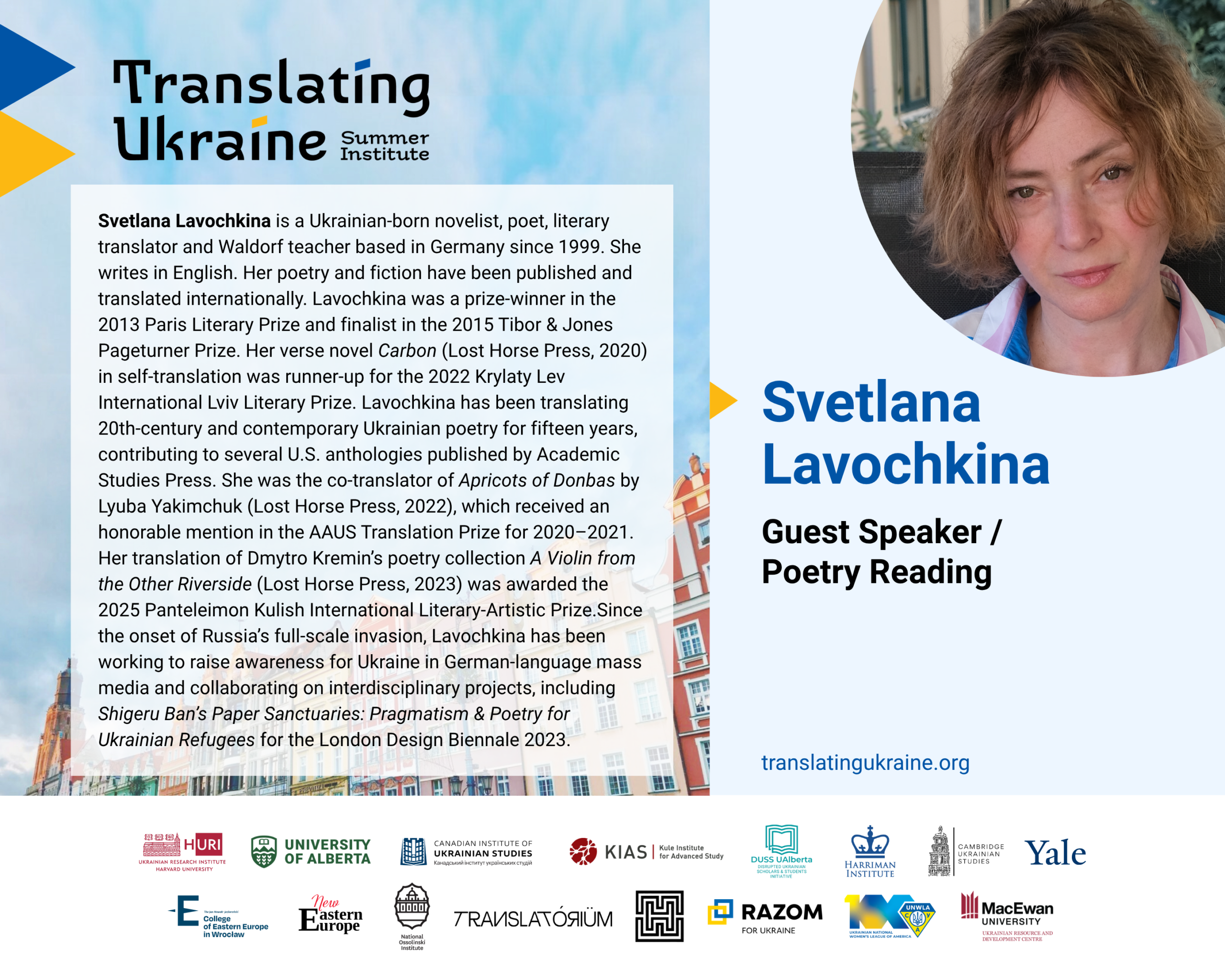 UNWLA Supports the 2026 Translating Ukraine Summer Institute 3 | UNWLA - Ukrainian National Womens League of America TUSI Svetlana Lavochkina poster scaled | UNWLA - Ukrainian National Womens League of America