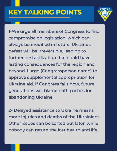 Talking points | UNWLA - Ukrainian National Womens League of America