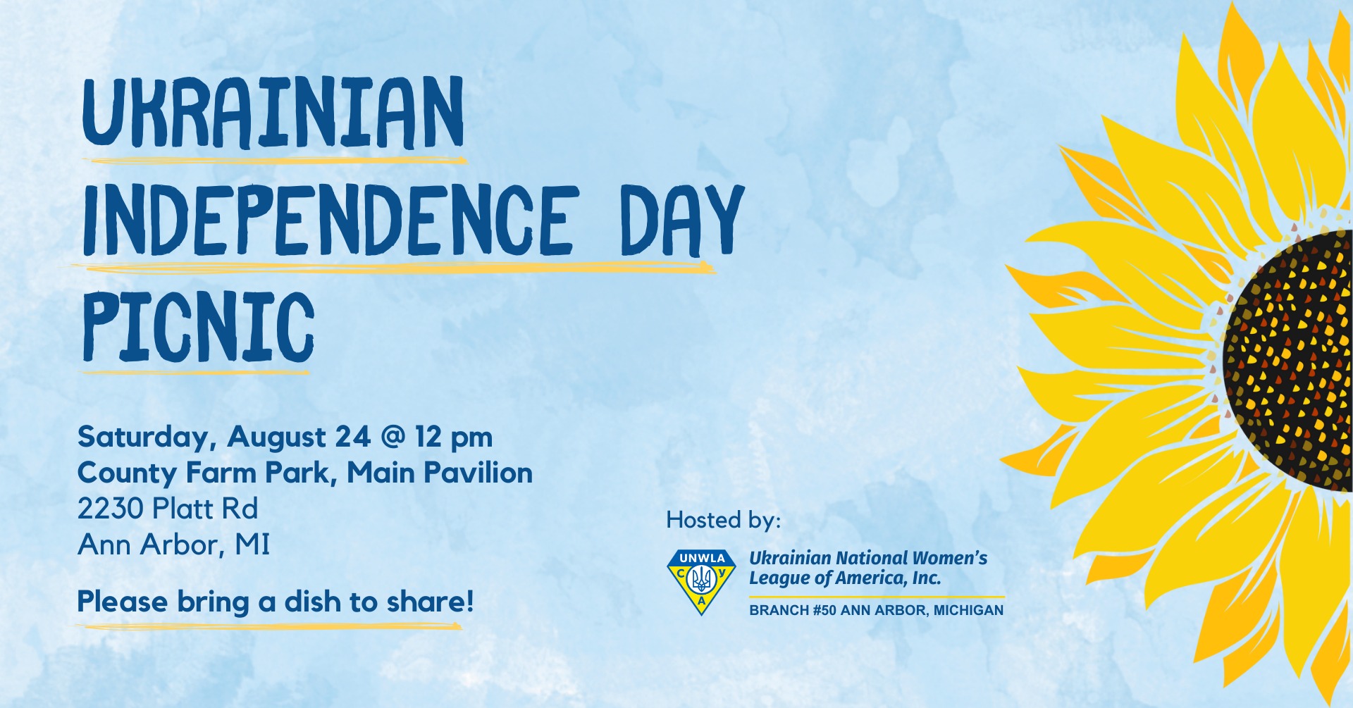 Ukrainian Independence Day Picnic - Aug 24 - MI